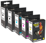 Recycled Epson Multipack Black Photo Black Cyan Magenta Yellow Ink Cartridges T02G1 T02H1 T02H2 T02H3 T02H4