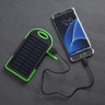 Object Solar Powered 4000mAh Dual USB Backup Battery Power Bank - Blue/Green
