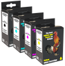Recycled Brother Black, Cyan, Magenta, Yellow Ink Cartridges LC-424BK LC-424C 
LC-424M LC-424Y