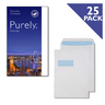 Purely Everyday White Pocket Self Seal Window Envelope C4 90gsm Pack 25