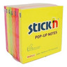 ValueX Stick'N Pop-up Sticky Notes 76 x 76mm Assorted Neon Pk 6