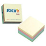 ValueX Stick'N Sticky Note Cube 76 x 76mm Assorted Pastel