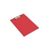 PVC A4 Clipboard  with Clip and Pen Holder Red Pk 1