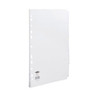 ValueX 5-Part A4 Subject Dividers White Pk 1