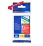 Brother TZE-435 White on Red Labelling Tape