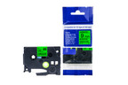 Recycled Brother TZE-721 Black on Green Labelling Tape