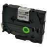 Recycled Brother TZE-S221 Black on White Label Tape Cassette