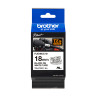 Brother TZE-FX241 Black on White Lamination Tape
