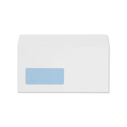 ValueX  White Peel and Seal Window Wallet Pocket Envelopes DL 100gsm Pack of 500