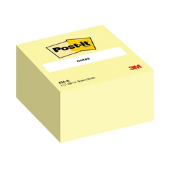 Post-it Notes 76 x 76mm Cube Yellow 450 Sheets