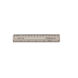 Clear Ruler 150mm Clear Pk 1