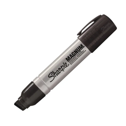 Sharpie Pro Magnum Permanent Marker Chisel Tip Black Pk 12
