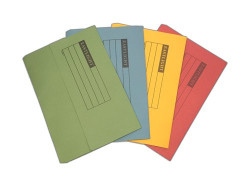 Eastlight Document Wallet Half Flap A4 / Foolscap 220gsm Assorted Pk 50