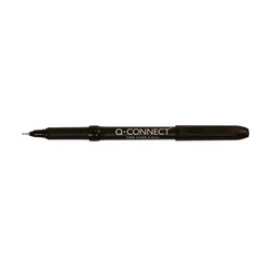 Q-Connect Fineliner Pens Black Pk 10