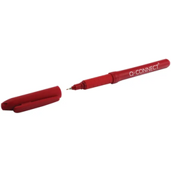Q-Connect Fineliner Pens Red Pk 10