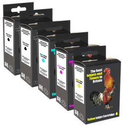 Recycled Canon Multipack Black, Photo Black, Cyan, Magenta, Yellow Ink Cartridges PGI580XXL CLI581XXL