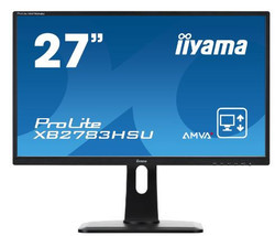 Iiyama ProLite XB2783HS 27 Inch LED Backlit Full HD 16:9 Monitor with VGA,  HDMI + Display Port