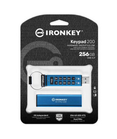Kingston IronKey Keypad 200 256GB USB 3.2 Encrypted Pen Drive Memory Stick