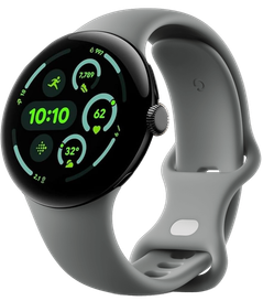Google Pixel Watch 3 GPS 45mm Sports Band - Matte Black
