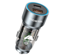 Mobitel 48W Dual USB & USB C Car Adapter Charger