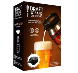 Draft Wizard On The Go Ultra Portable Ultrasonic Frothing Beer Dispenser