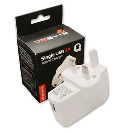 Viobyte Single USB UK Mains Universal Charger 2A Plug