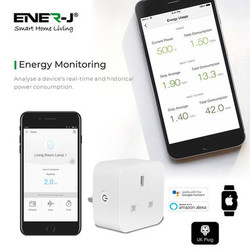 ENER-J WiFi 3 Pin Smart Plug with Energy Monitor