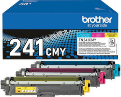 Brother Multipack Cyan, Magenta, Yellow Toner Cartridges TN241CMY