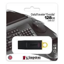 Kingston 128GB DataTraveler Exodia USB 3.2 Gen 1 Pen Drive Memory Stick