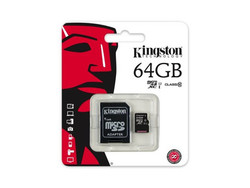 Kingston 64GB Micro SDHC Class 10 Memory Card SDCS/64GB