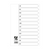 Banner A4 Jan-Dec Subject Divider Polypropelene White