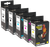 Recycled Epson Multipack Black Photo Black Cyan Magenta Yellow Ink Cartridges T02G1 T02H1 T02H2 T02H3 T02H4
