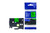 Recycled Brother TZE-741 Black on Green Labelling Tape