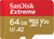 SanDisk Extreme 64GB MicroSDXC UHS-I Class 10 Memory Card