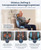 Comfier Shiatsu Back Massager with Heat & Air Compress, Massage Chair Pad for Back Relief CF-2307A