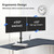 OTHER Dual PC Monitor Adjustable VESA Mount Arm with Desk Clamp & Grommet Mount