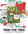 Graphic of Trim the Tree Bundle which is used for papercrafting.