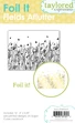 Taylored Expressions Foil It - Fields Aflutter packaging featuring a delicate wildflower and butterfly design ready for metallic foiling.