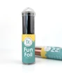 Taylored Expressions TE Fun Foil - Blue Corn metallic navy blue foil roll in a teal storage tube with a clear cap, displayed against a white background.