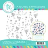 Spring Chickens 6x6 Background Stamp