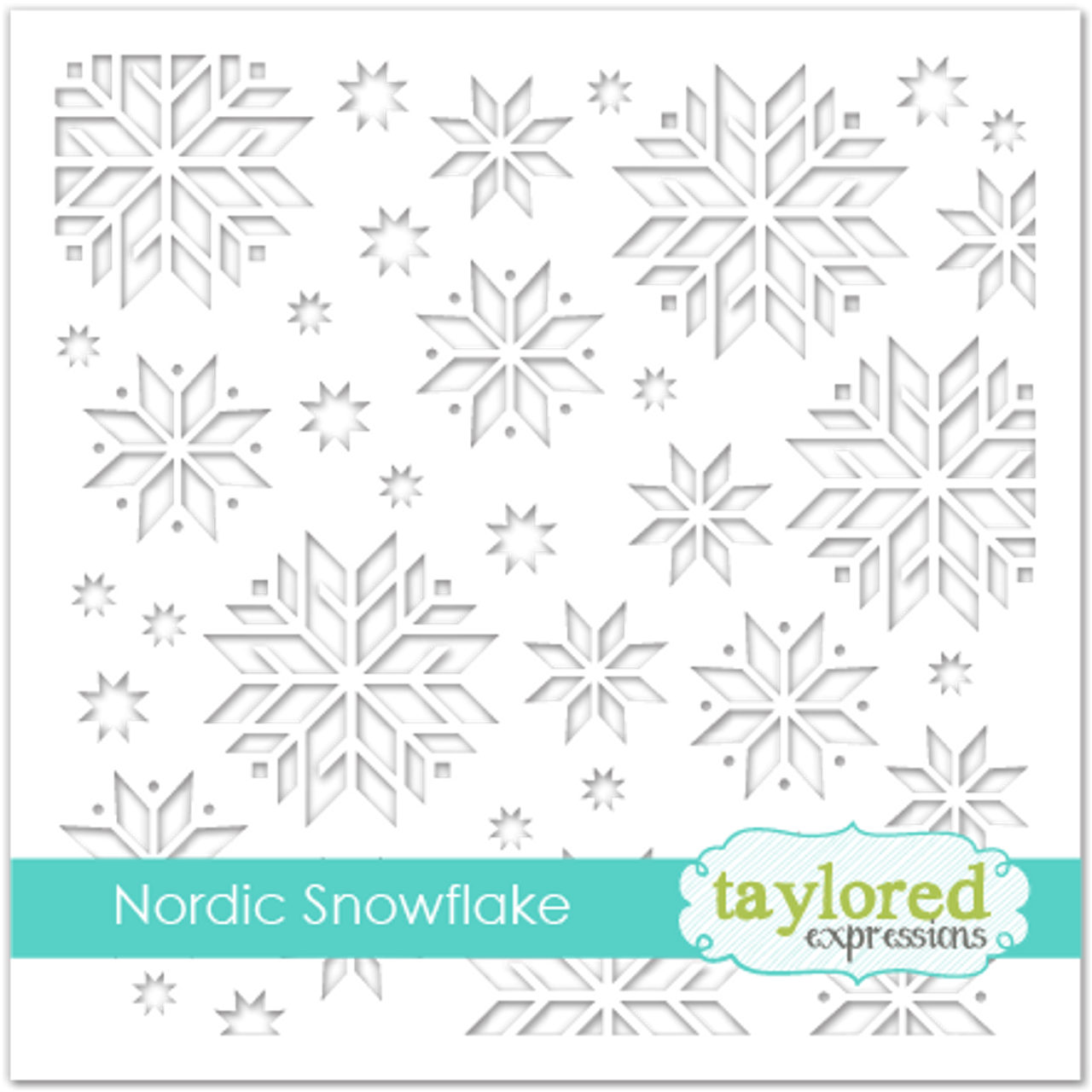 Snowflake Repeat Pattern Stencil