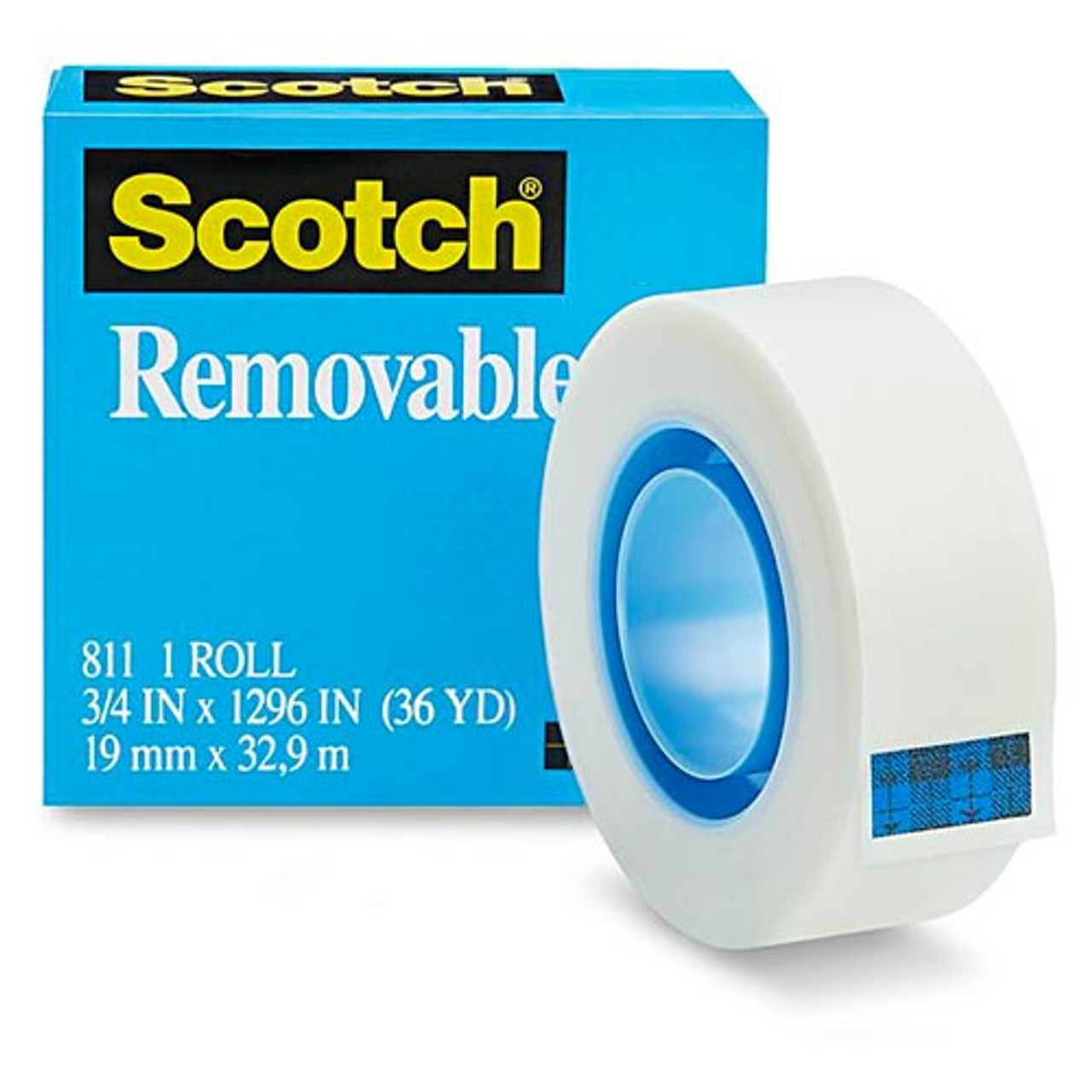 Scotch® Tape Refill, 1 x 1296, Matte Clear, Pack of 1 rolls