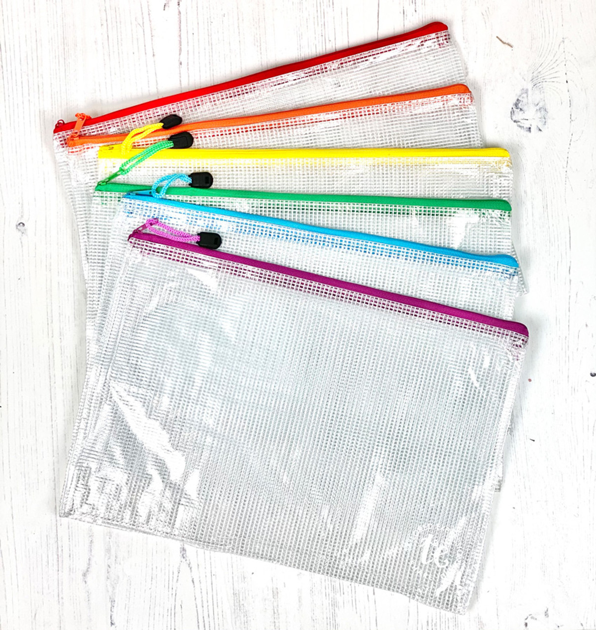 Colored Zipper Vinyl Pencil Pouch, Custom Pouches