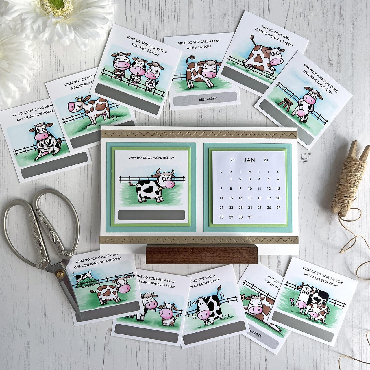 Square Calendar Cards Moolala