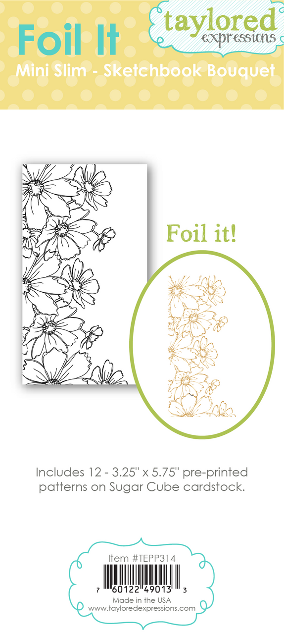Foil It - Mini Slim Sketchbook Bouquet