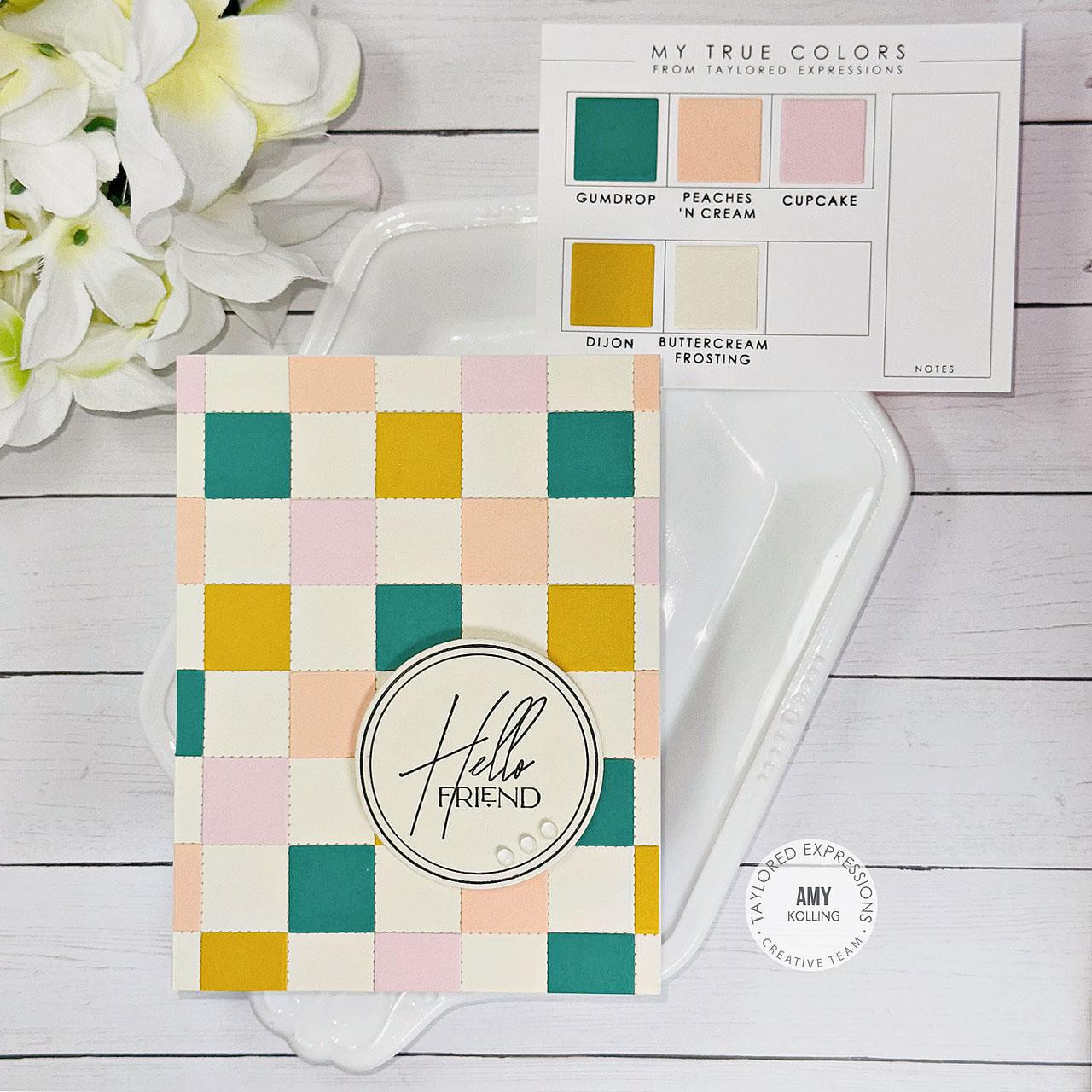 Art C Stamp & Die Set ~ "Hello" Word - For Card Making, Scrapbooking & Paper Crafts