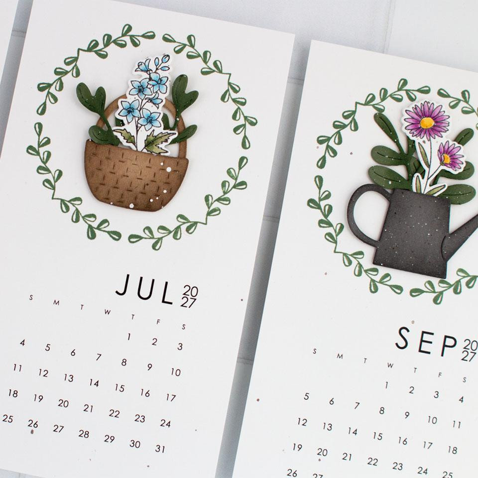 A Year In Bloom Stamp - July