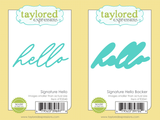 Signature Hello Die + Backer Die