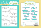Signature Sentiments Clear Stamp Set + Dies