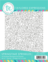 Graphic of Springtime Sprinkles Background Stamp which is used for papercrafting.